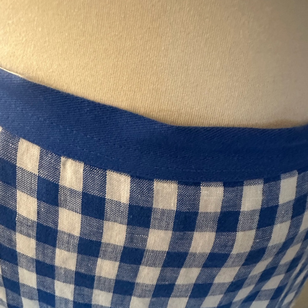 Ralph Lauren Blue Checkered Maxi Skirt - Picture 3 of 6